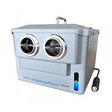 The 12-volt portable air conditioner K2 uses water to cool People or Pets in sleepers  campers  boats  tents etc. No 12-volt system in the World is capable of cooling Rooms or Vehicles. (5N) - B06XHQ7QK2